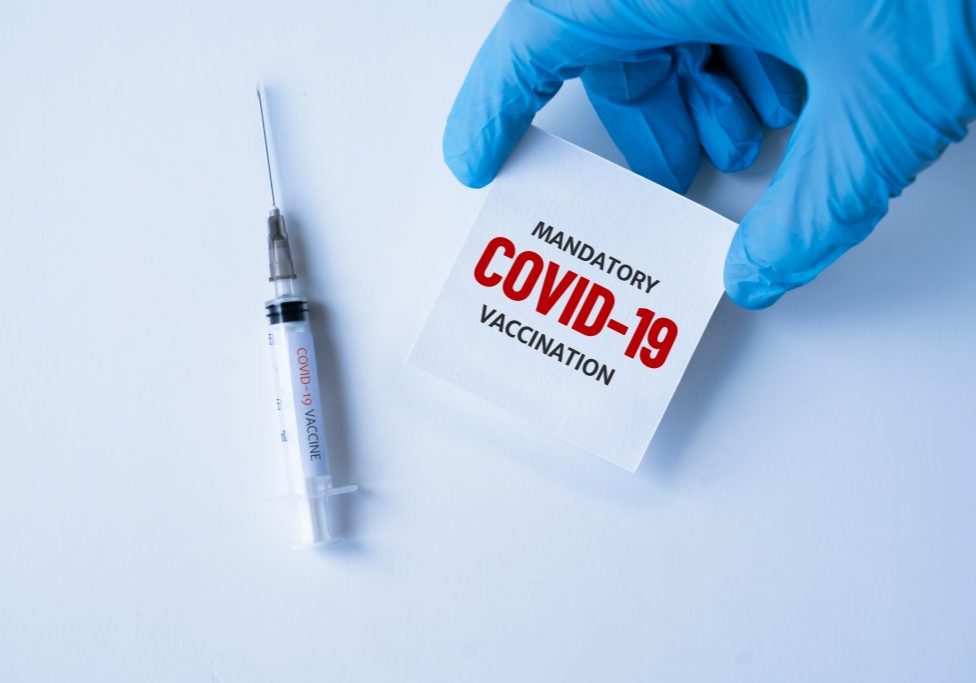 Mandatory,Covid-19,Vaccination.,Medicine,,Healthcare,And,Pandemic,Concept.,Medical,Mask, Mandatory,Covid-19,Vaccination.,Medicine,,Healthcare,And,Pandemic,Concept.,Medical,Mask,