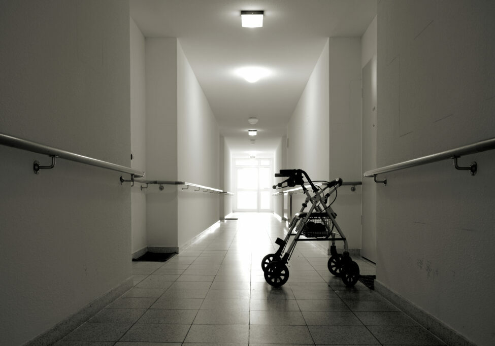 Corridor,With,Walker,In,A,Nursing,Home Corridor,With,Walker,In,A,Nursing,Home